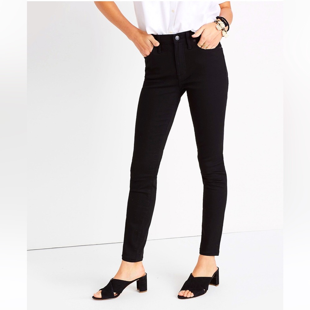 MADEWELL - 9" High- Rise Skinny Jeans Black- Size 27